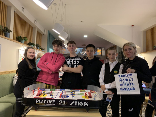 3 место в городском турнире "Школьный Кубок Ижевска" по настольному хоккею.